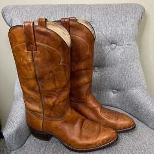 J. Chisholm Western Cowboy Boots Size 12D